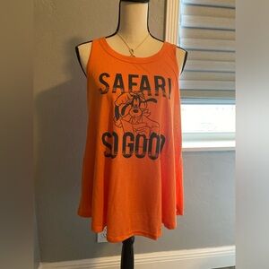 Disneys Goofy Safari So Good Graphic Tank Top